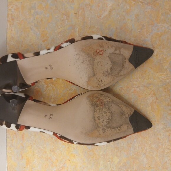 Coach Pony Hair Cheetah Pumps HEELS - Picture 11 of 14